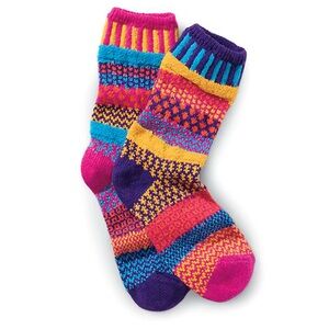 NWT Soulmate Socks Sunrise Crew Size Medium Z249